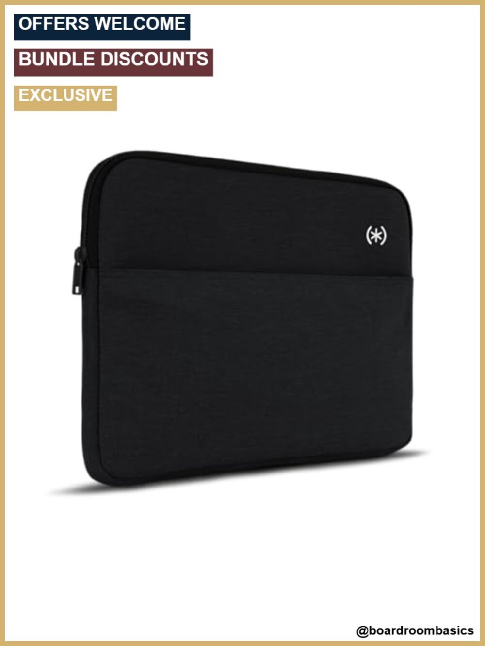 Universal 13-14 Inch Laptop Sleeve with Zippered Pocket & Water-Resistant Fabric